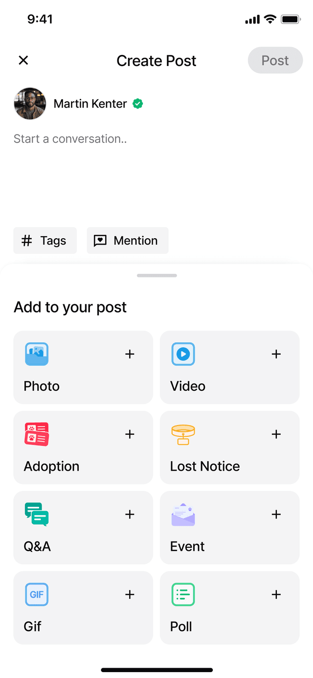 Create a post on Flaffy